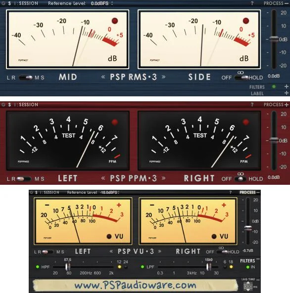 PSP AUDIOWARE Triplemeter