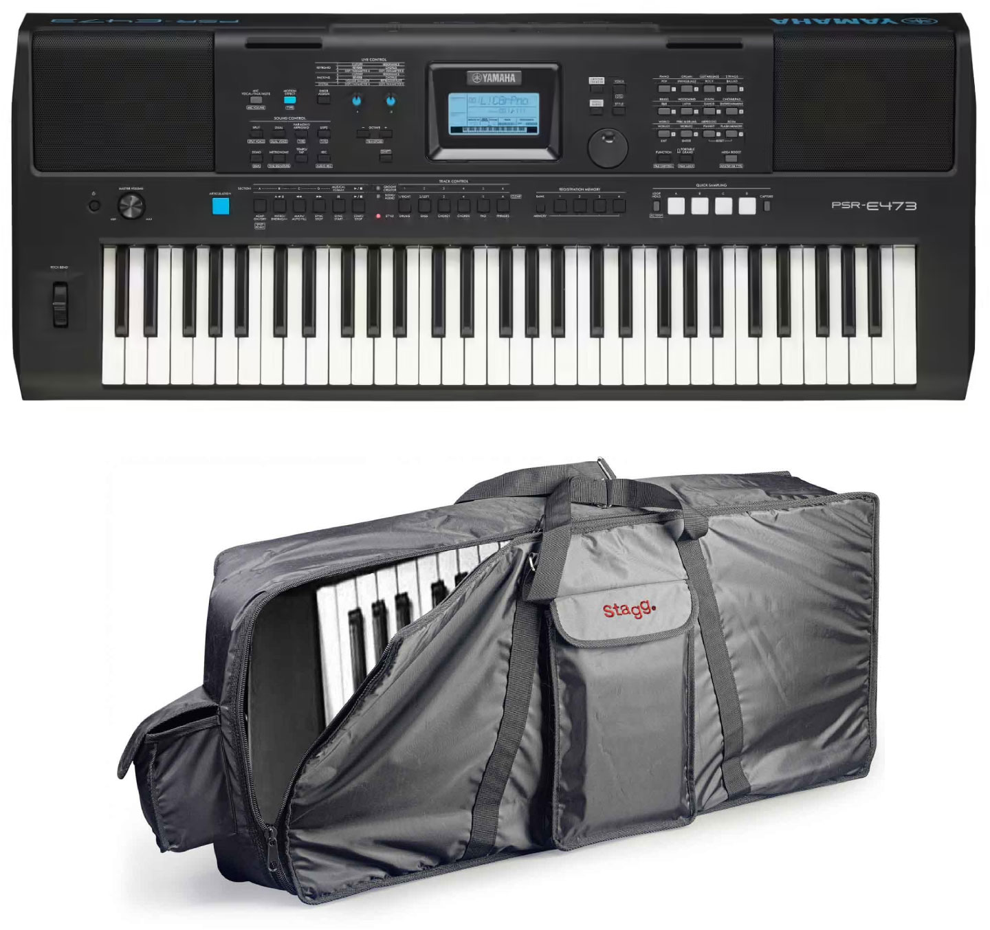 YAMAHA PSR-E473 + KEYBOARD CASE 