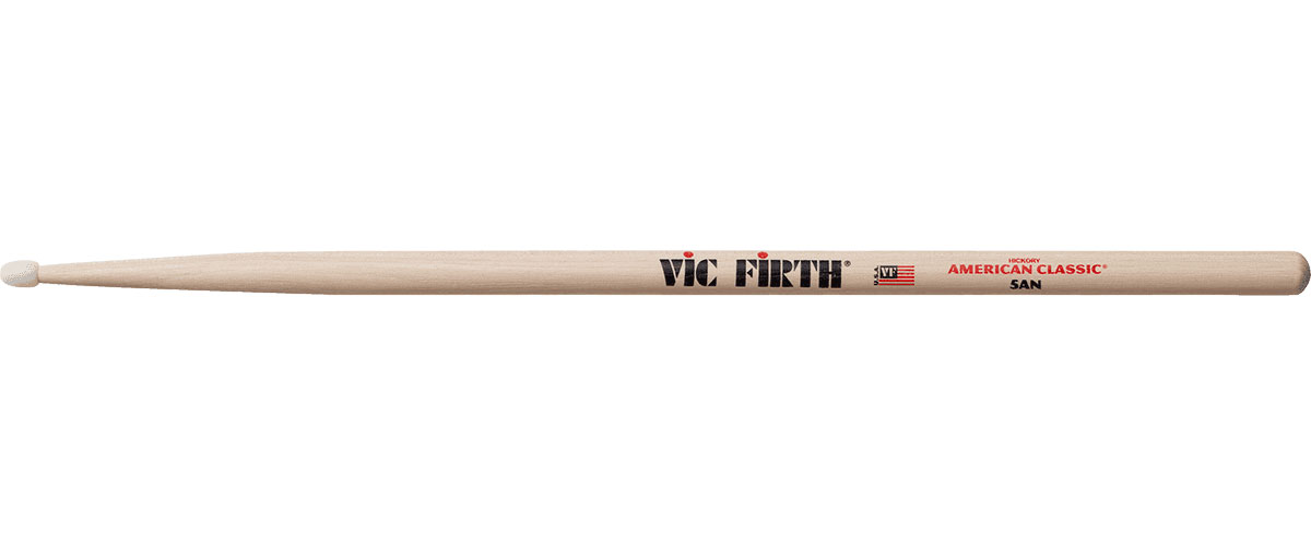 VIC FIRTH AMERICAN CLASSIC HICKORY NYLON TIPS X5AN
