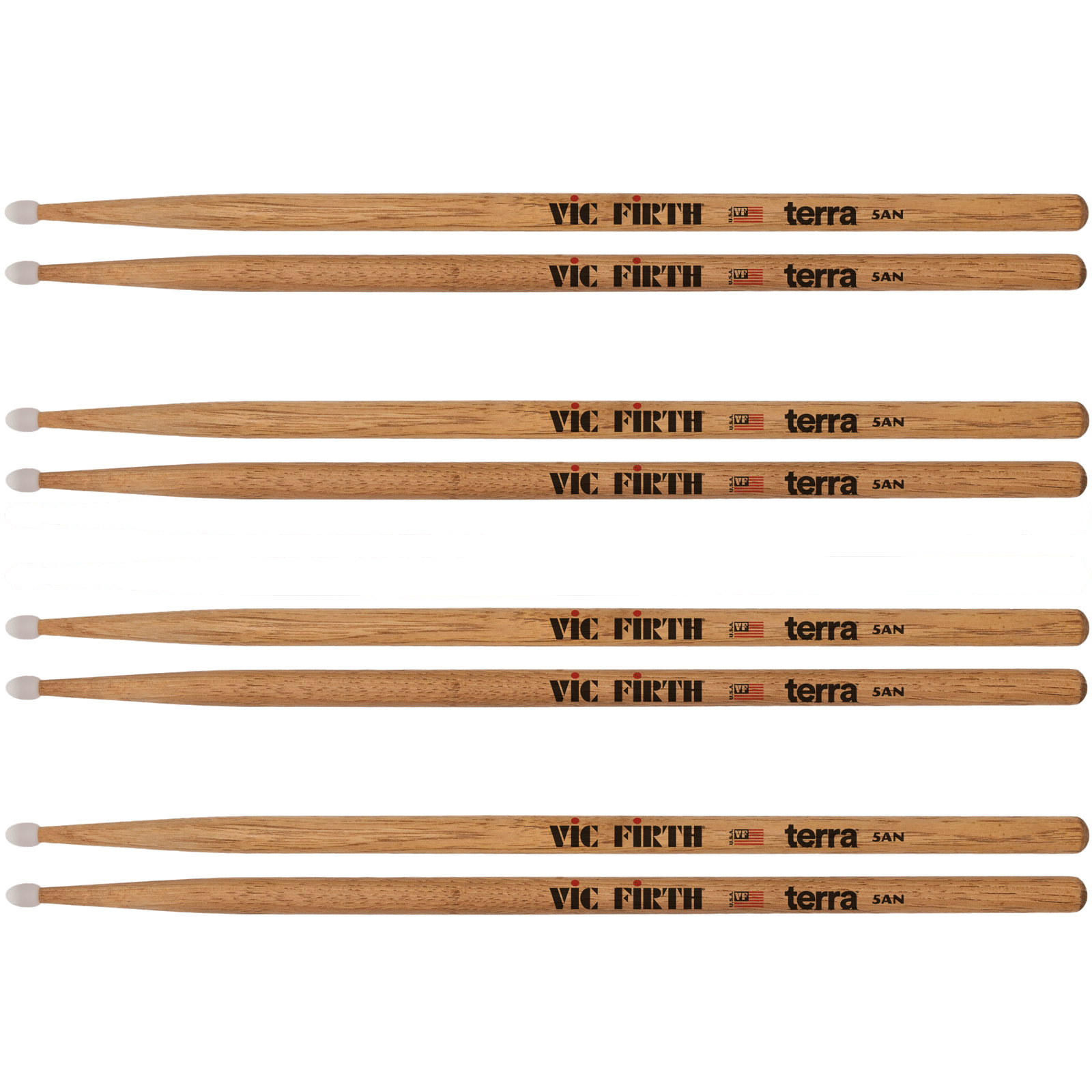 VIC FIRTH Pack 4 Paires 5An American Classic Terra
