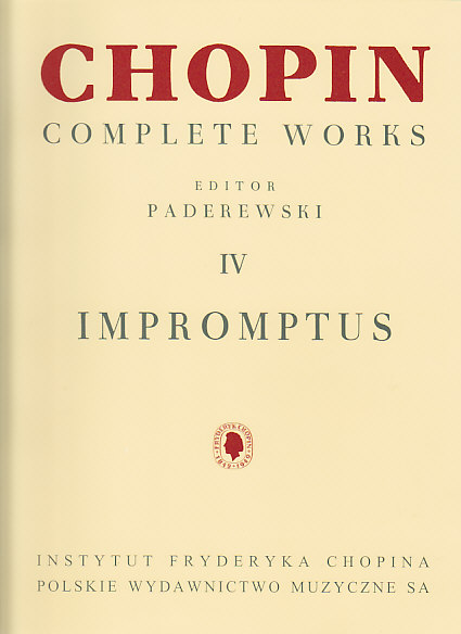 PWM CHOPIN F. - IMPROMPTUS - PIANO