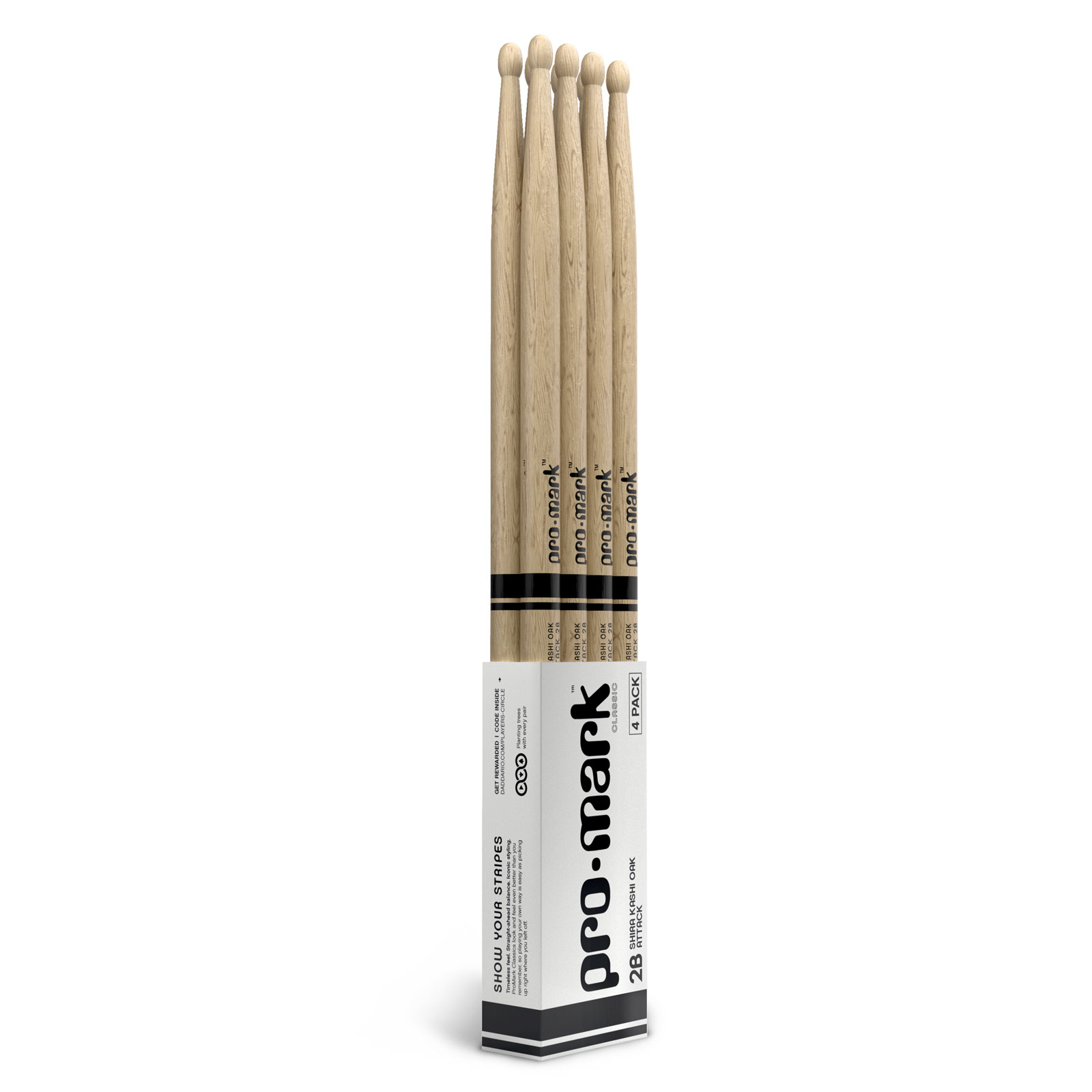 PRO MARK CLASSIC ATTACK 2B SHIRA KASHI OAK OVAL TIP 4-PACK