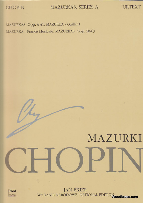 PWM PARTITURA CLASICO - CHOPIN F. - MAZURKAS - PIANO