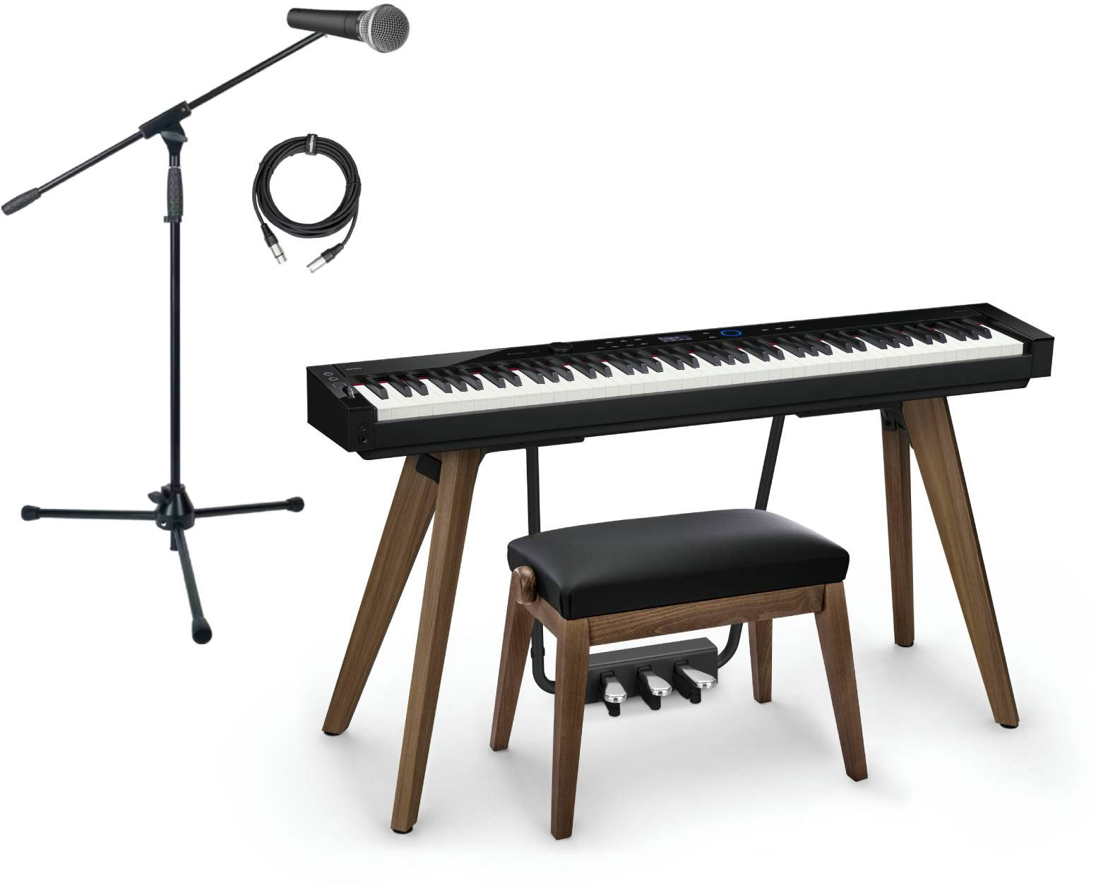CASIO PRIVIA PX-S7000 BK + SHURE SM58 + ACCESSORIES
