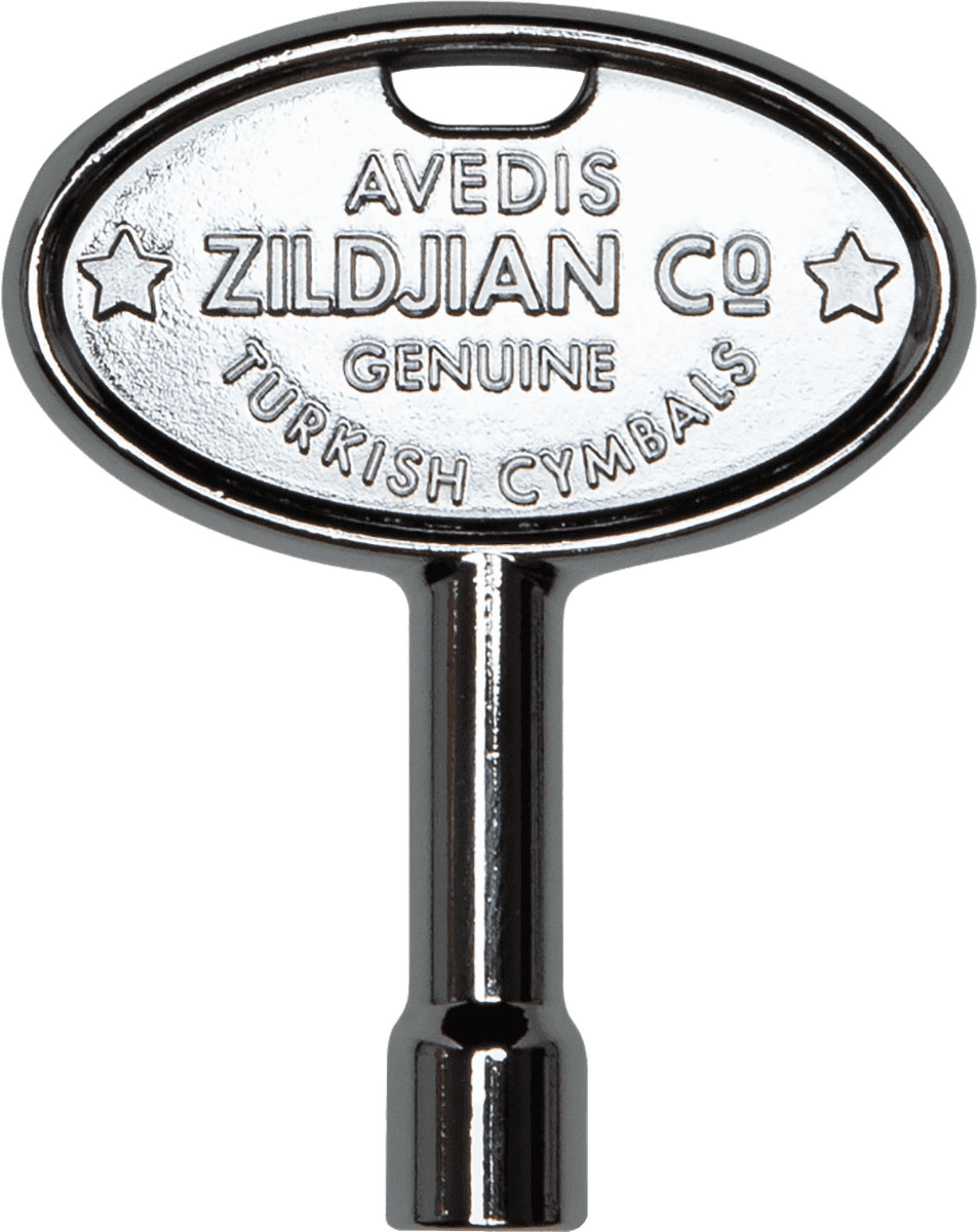 ZILDJIAN ZKEY CHROME DRUM KEY W/ ZILDJIAN TRADEMARK