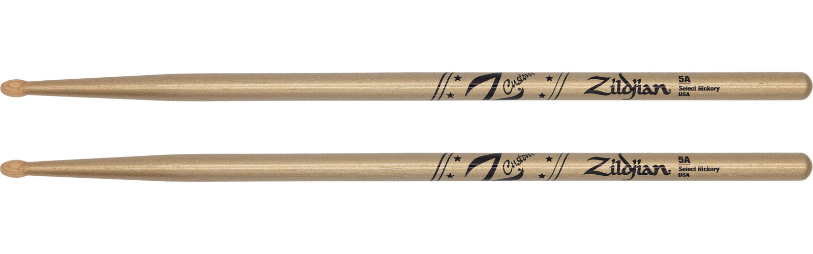 ZILDJIAN DRUMSTICKS Z-CUSTOM 5A GOLD CHROMA