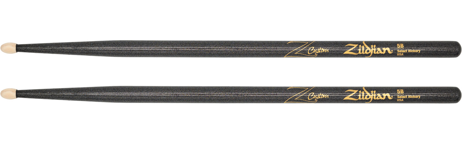 ZILDJIAN DRUMSTICKS Z-CUSTOM 5B BLACK CHROMA