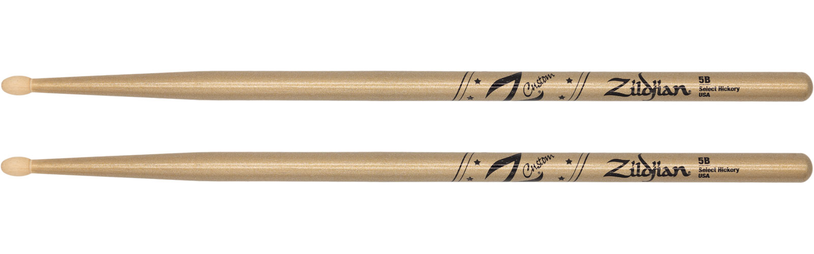 ZILDJIAN DRUMSTICKS Z-CUSTOM 5B GOLD CHROMA