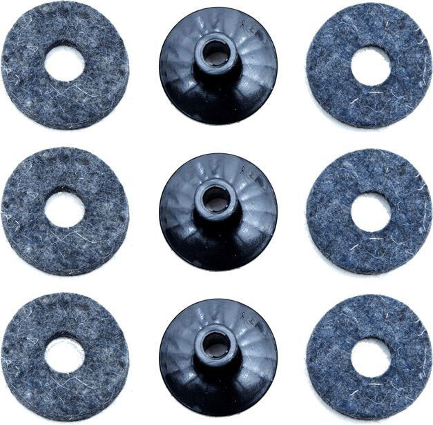 ZILDJIAN ACCESSORIES PACK OF 3 CYMBAL FELTS AND BUTTERFLIES