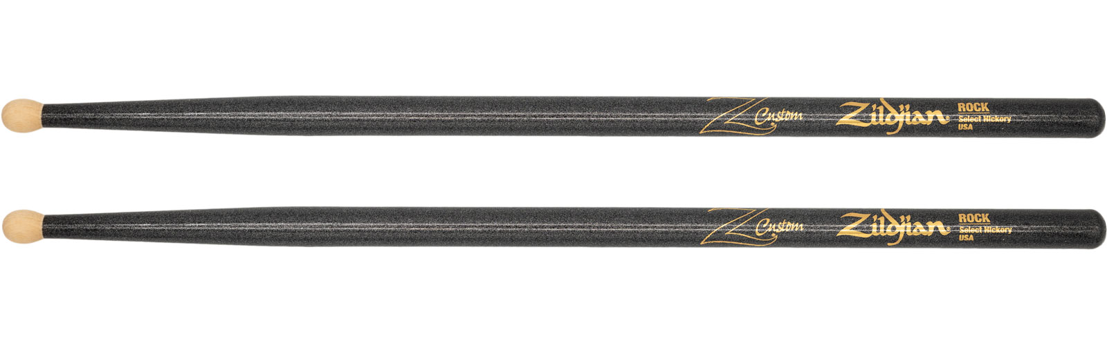 ZILDJIAN DRUMSTICKS Z-CUSTOM ROCK BLACK CHROMA