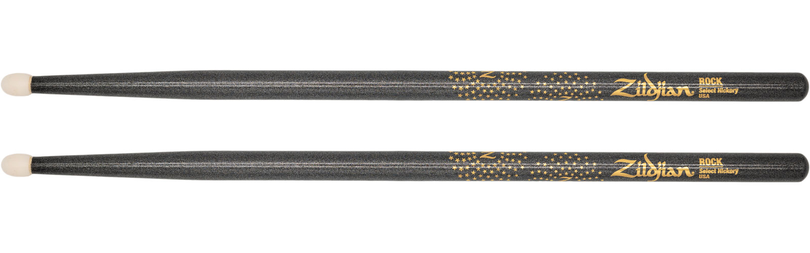 ZILDJIAN ACCESSORIES DRUMSTICKS Z-CUSTOM ROCK BLACK CHROMA NYLON