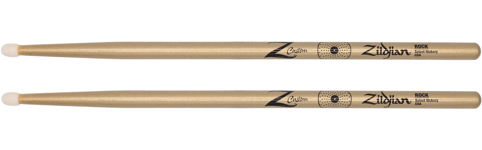 ZILDJIAN DRUMSTICKS Z-CUSTOM ROCK GOLD CHROMA NYLON