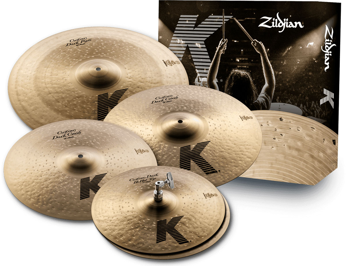 ZILDJIAN KCD900 - K-Custom SET DARK 14/16/20 + 18 CRASH 