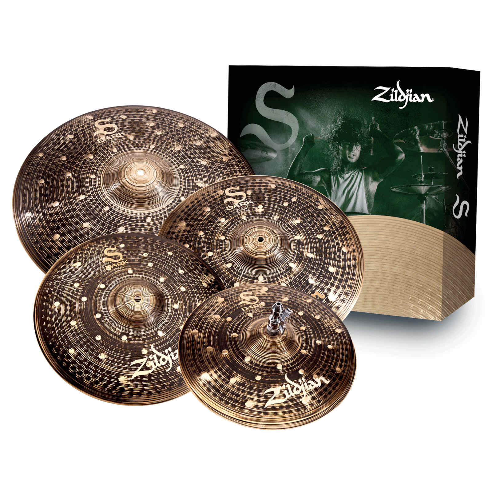 ZILDJIAN S-FAMILY DARK CYMBAL SET 14/16/18/20 