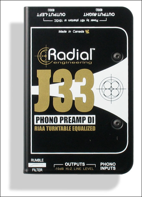 RADIAL J33 Di Active Phono Preamp