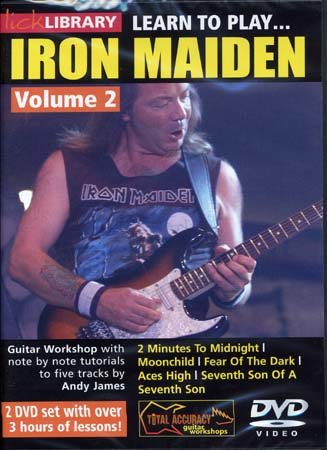 ROADROCK INTERNATIONAL DVD LICK LIBRARY LEARN TO PLAY IRON MAIDEN VOL.2