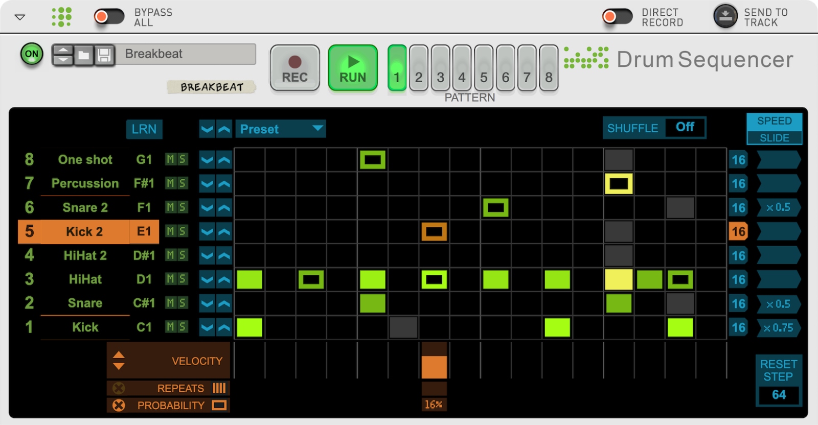 REASON STUDIOS Drum Sequencer