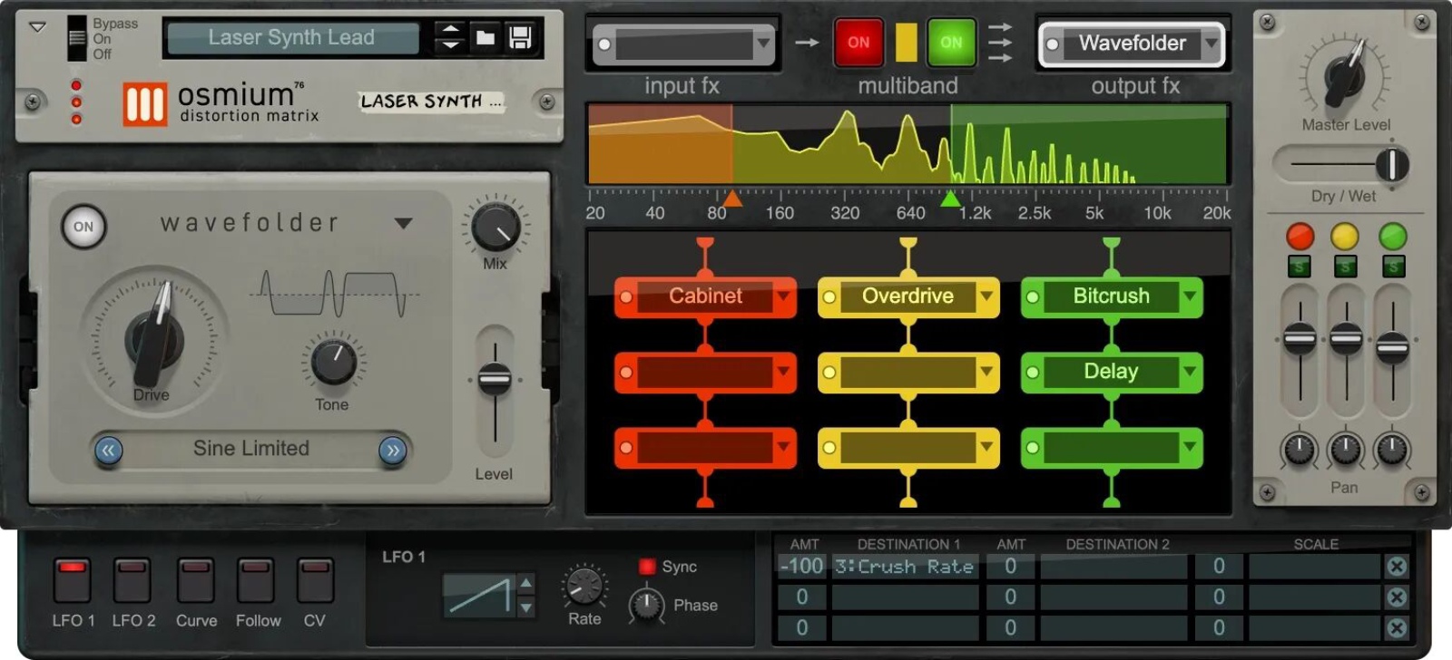 REASON STUDIOS Osmium Distortion Matrix