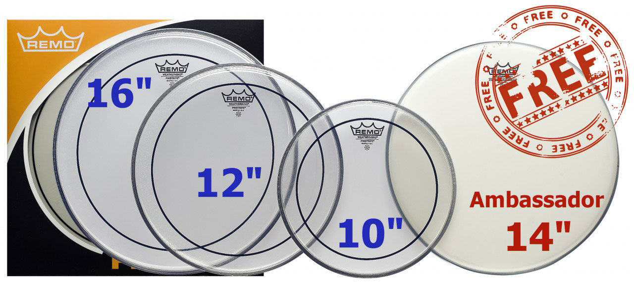 REMO Propack Pinstripe Transparente 10/12/16 + Ambassador 14