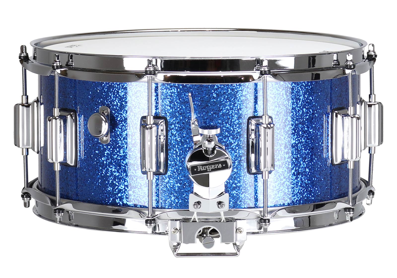 ROGERS DRUMS DYNA-SONIC 14X6.5 37-BSL BLUE SPARKLE BEAVERTAIL