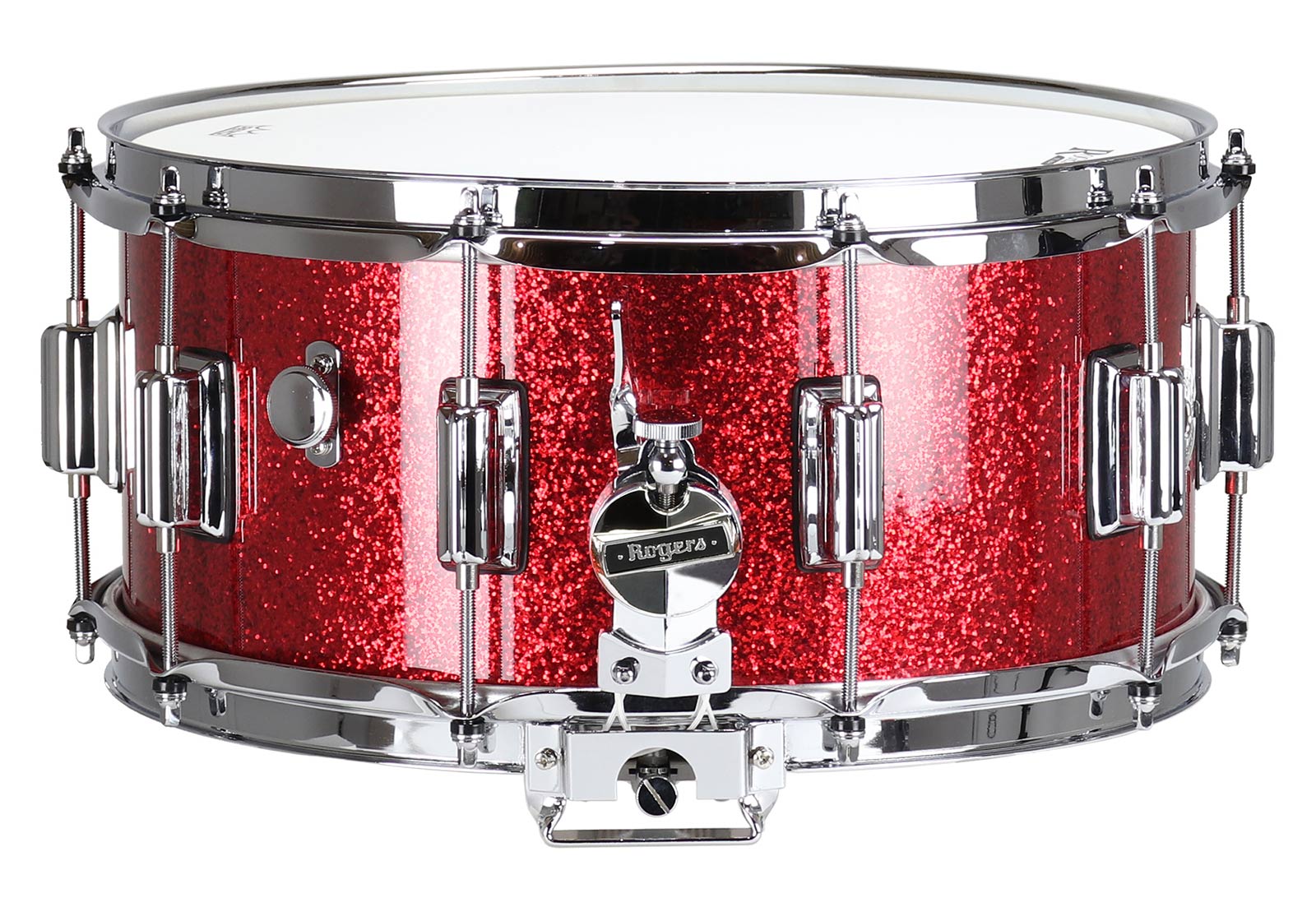 ROGERS DRUMS DYNA-SONIC 14X6.5 37-RSL RED SPARKLE - BEAVERTAIL