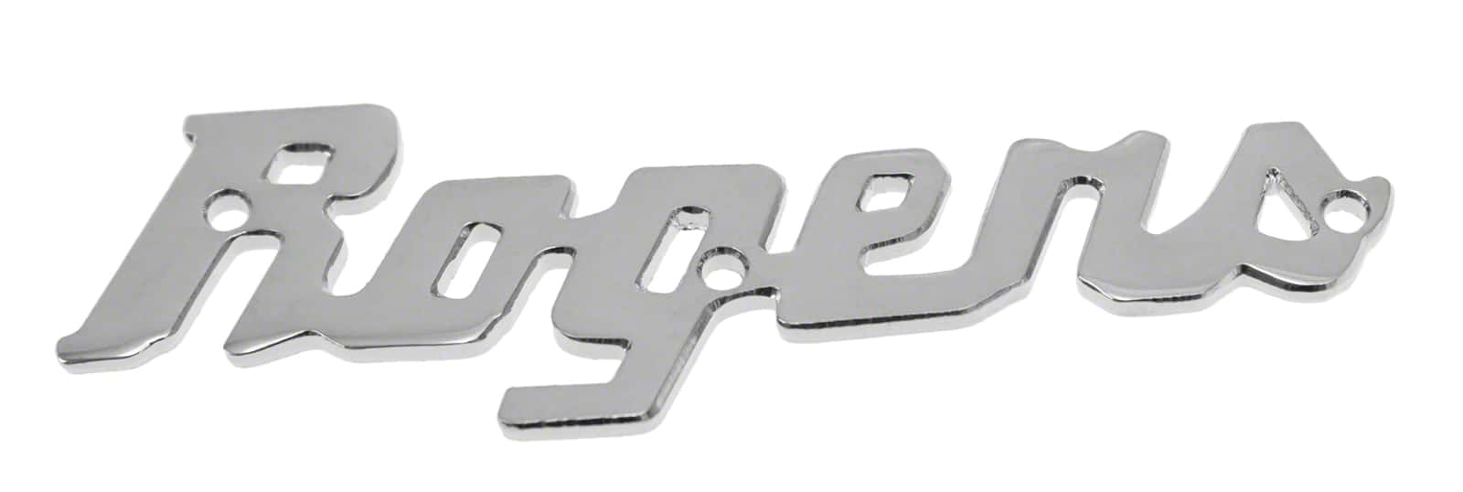 ROGERS DRUMS 5SLOGO LOGO BADGE ACIER CHROME