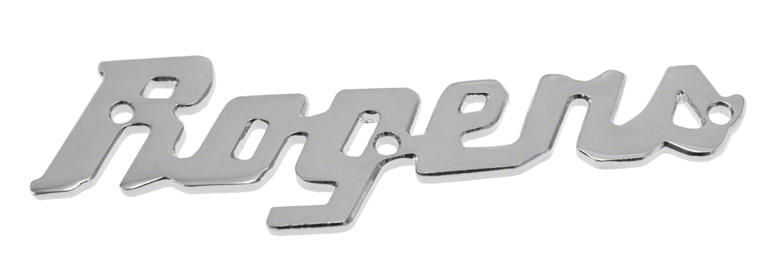 ROGERS DRUMS 5SLOGO Logo Badge Acier Chrome