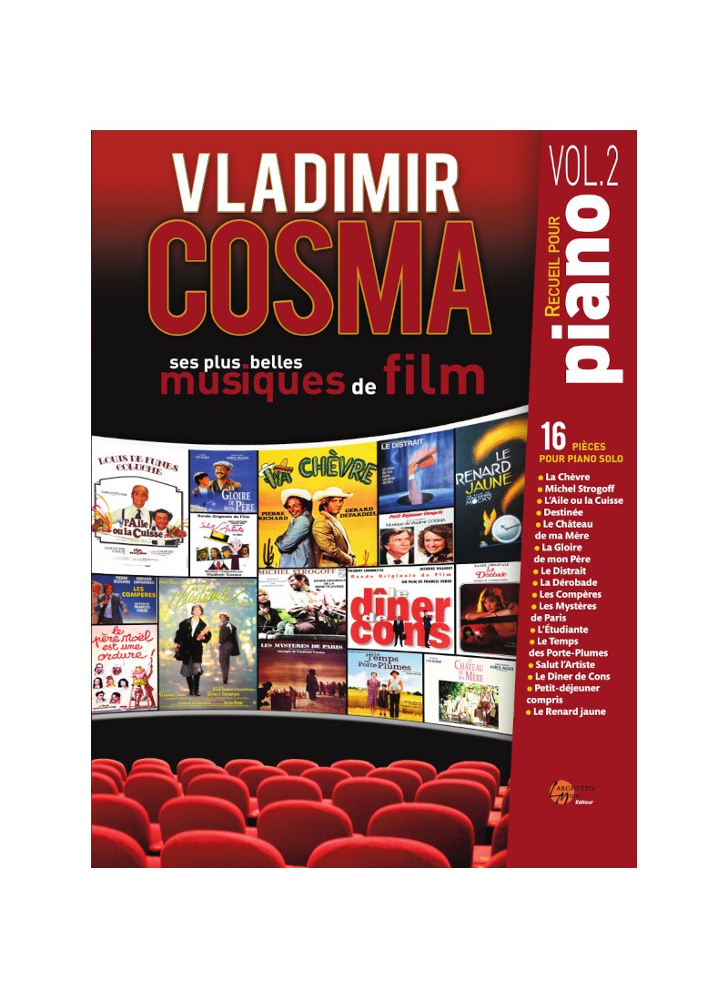 ROBERT MARTIN Cosma V. - Ses Plus Belles Musiques De Film vol.2 - Piano
