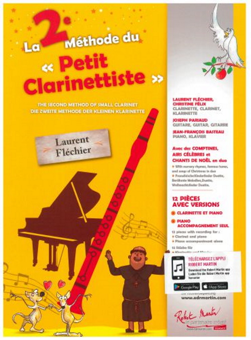 ROBERT MARTIN LAURENT FLECHIER - LA 2EME METHODE DU TOUT PETIT CLARINETTISTE
