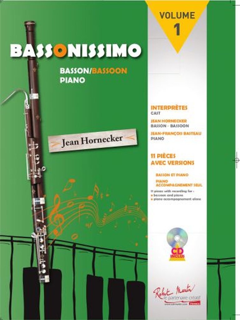 ROBERT MARTIN Hornecker Jean - Bassonissimo Vol.1 - Basson & Piano