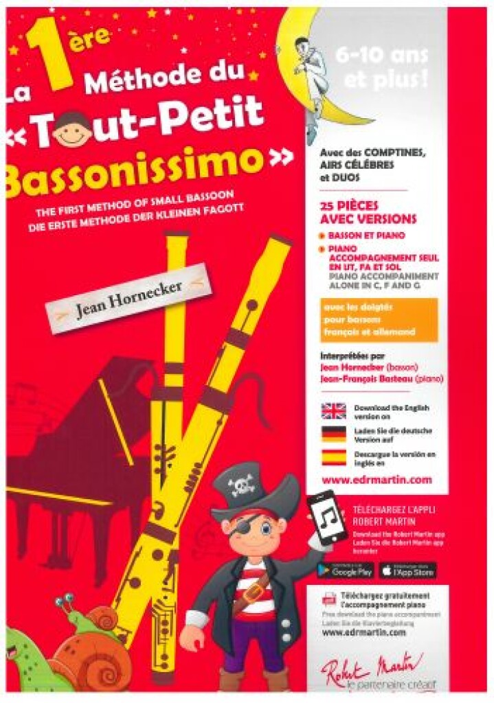 ROBERT MARTIN HORNECKER JEAN - LA PREMIERE METHODE DU TOUT PETIT BASSONISSIMO
