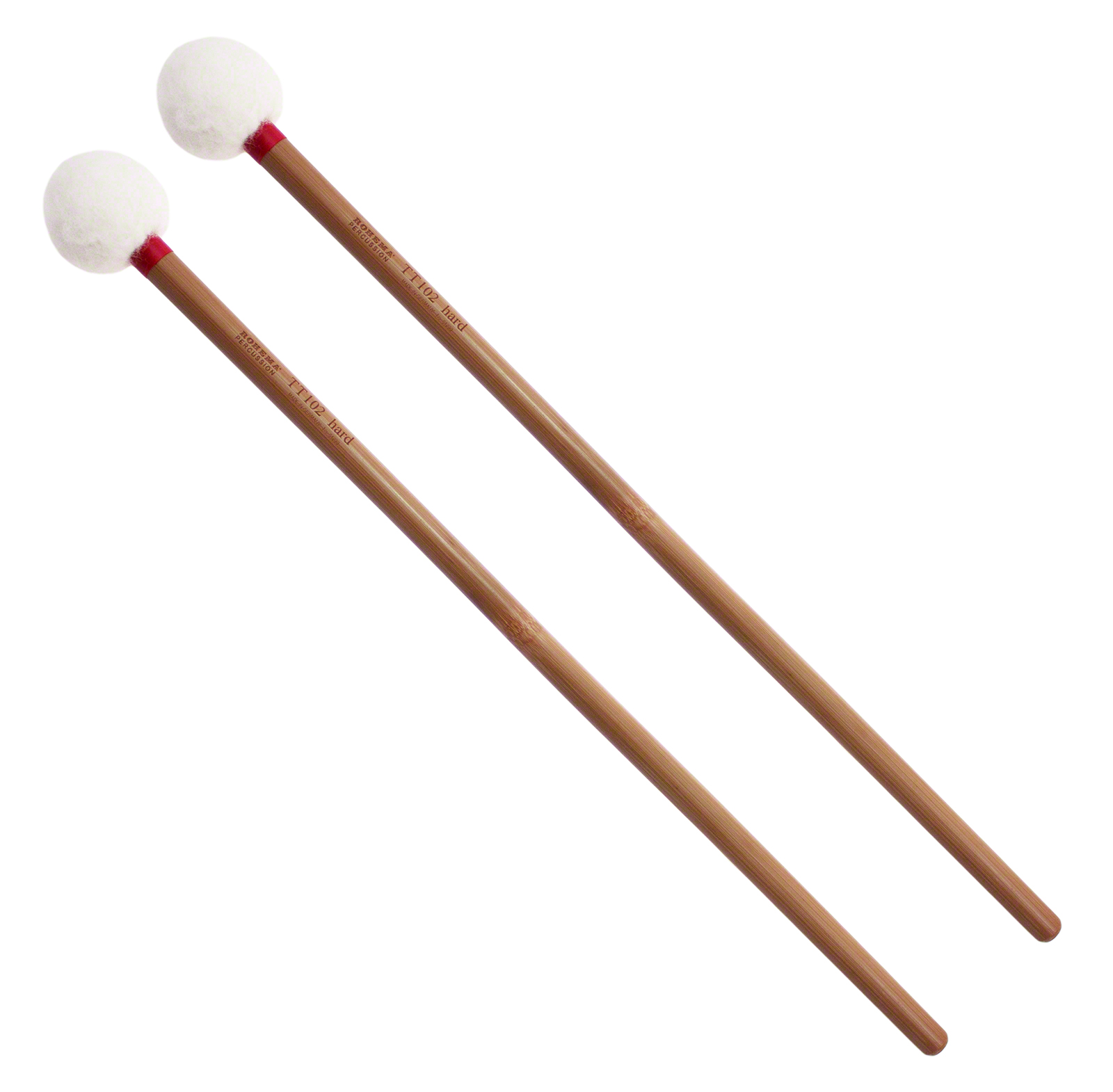 ROHEMA TT102 - MALLETS HARD - BAMBOO - PRO SERIES TIMPANI