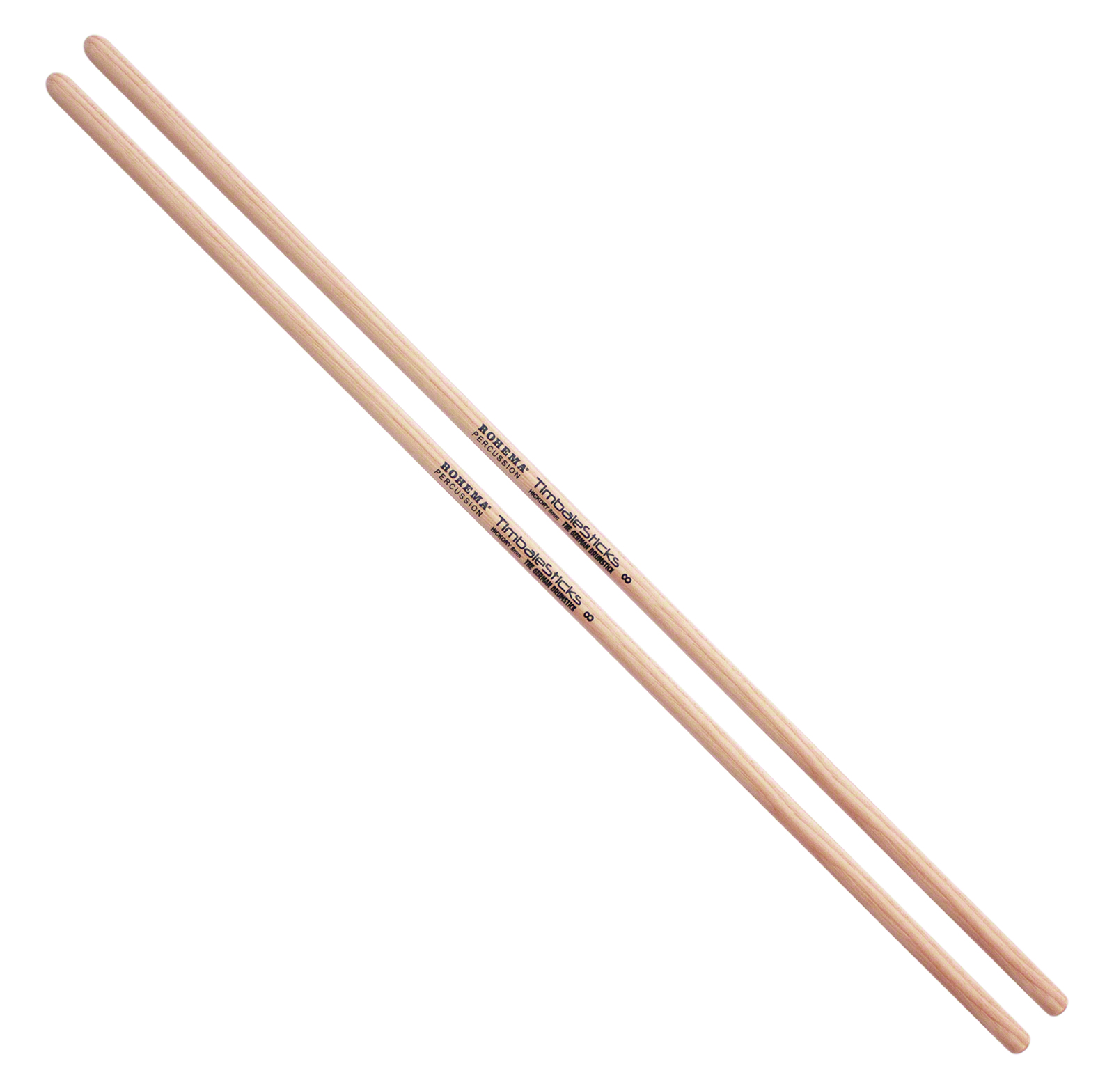 ROHEMA TIMBALES STICKS 8MM HICKORY