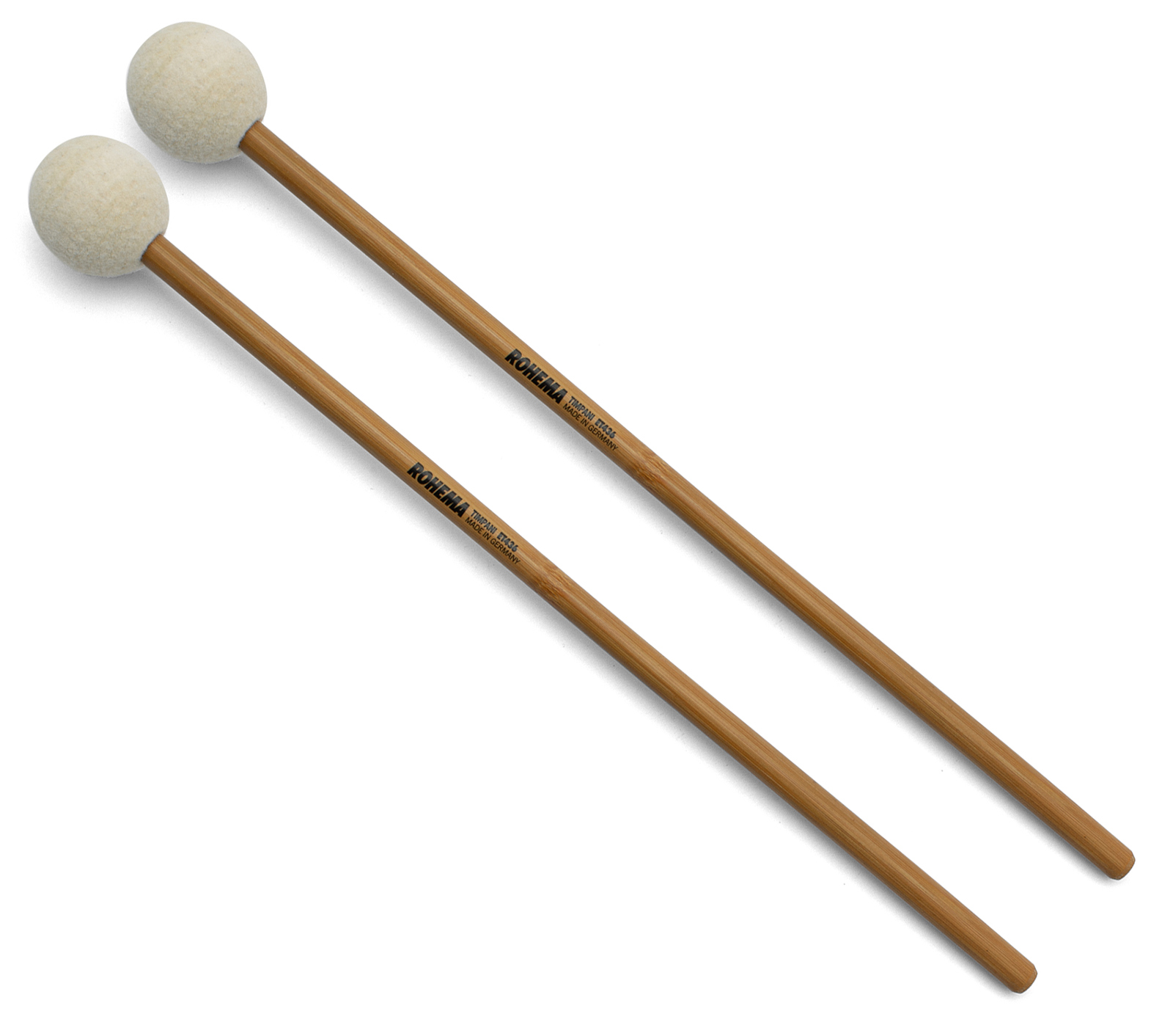 ROHEMA ET436 - TIMPANI MALLETS 40MM FELT - HARD