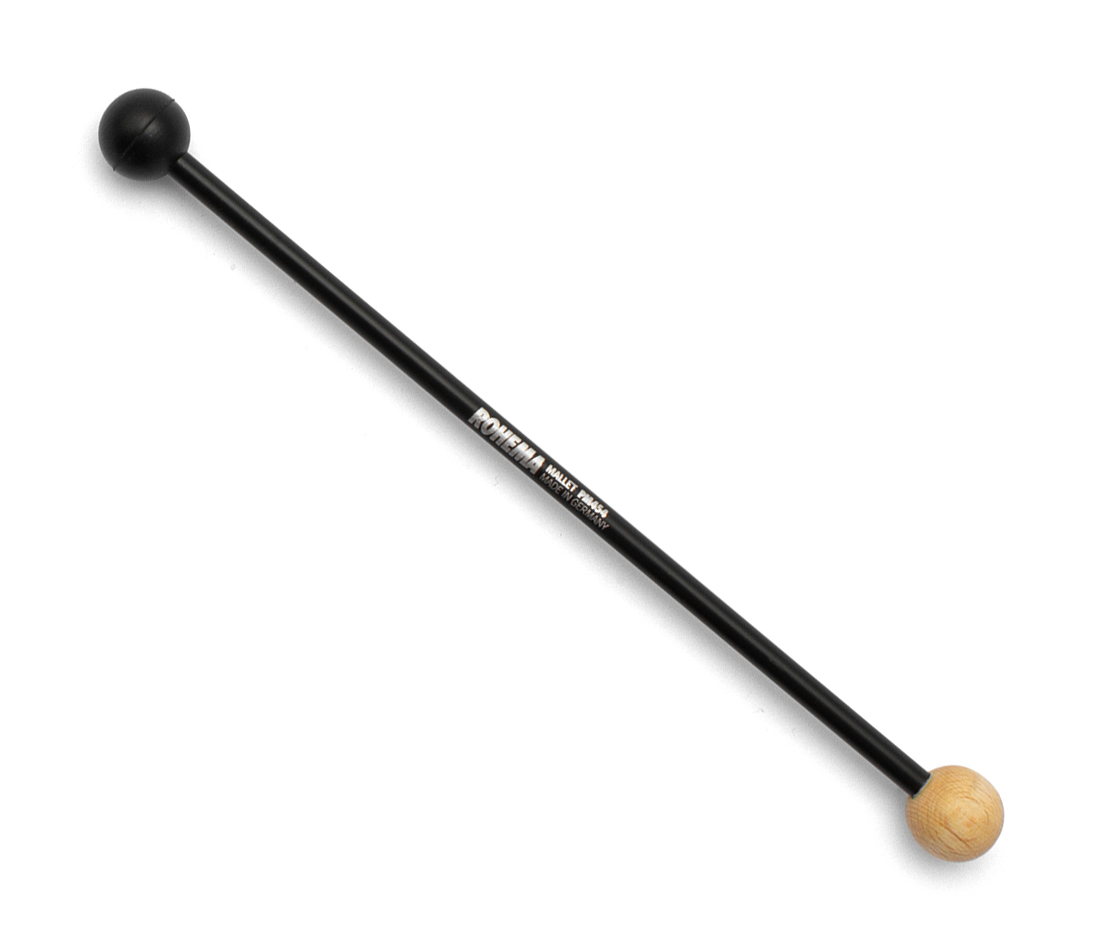 ROHEMA PM454 - Baguette Percussion Double Caoutchouc Soft + Bois Hard