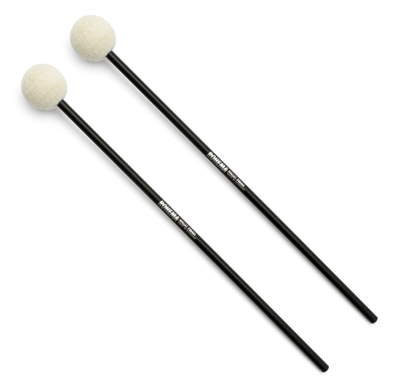ROHEMA PLASTIC MALLETS 30CM - FELT HEAD 3CM MEDIUM HARD