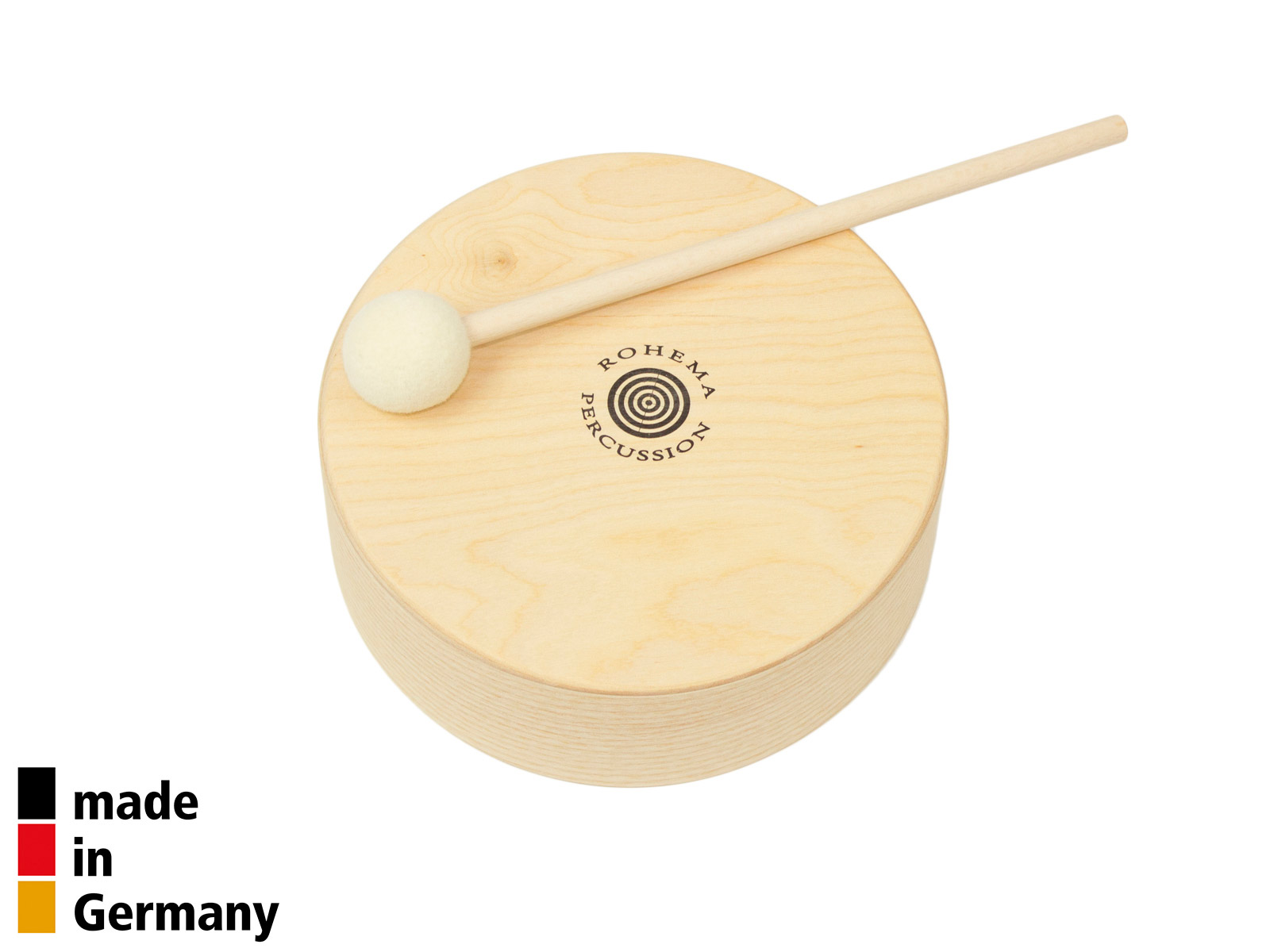 ROHEMA 16CM WOODEN TOM + 1 BEATER - 3+