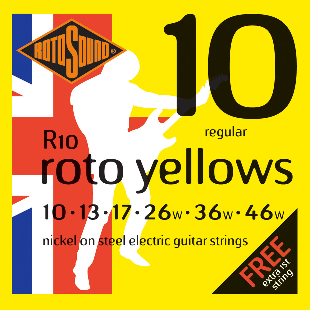ROTOSOUND ROTO R10 NICKEL REGULAR 1046