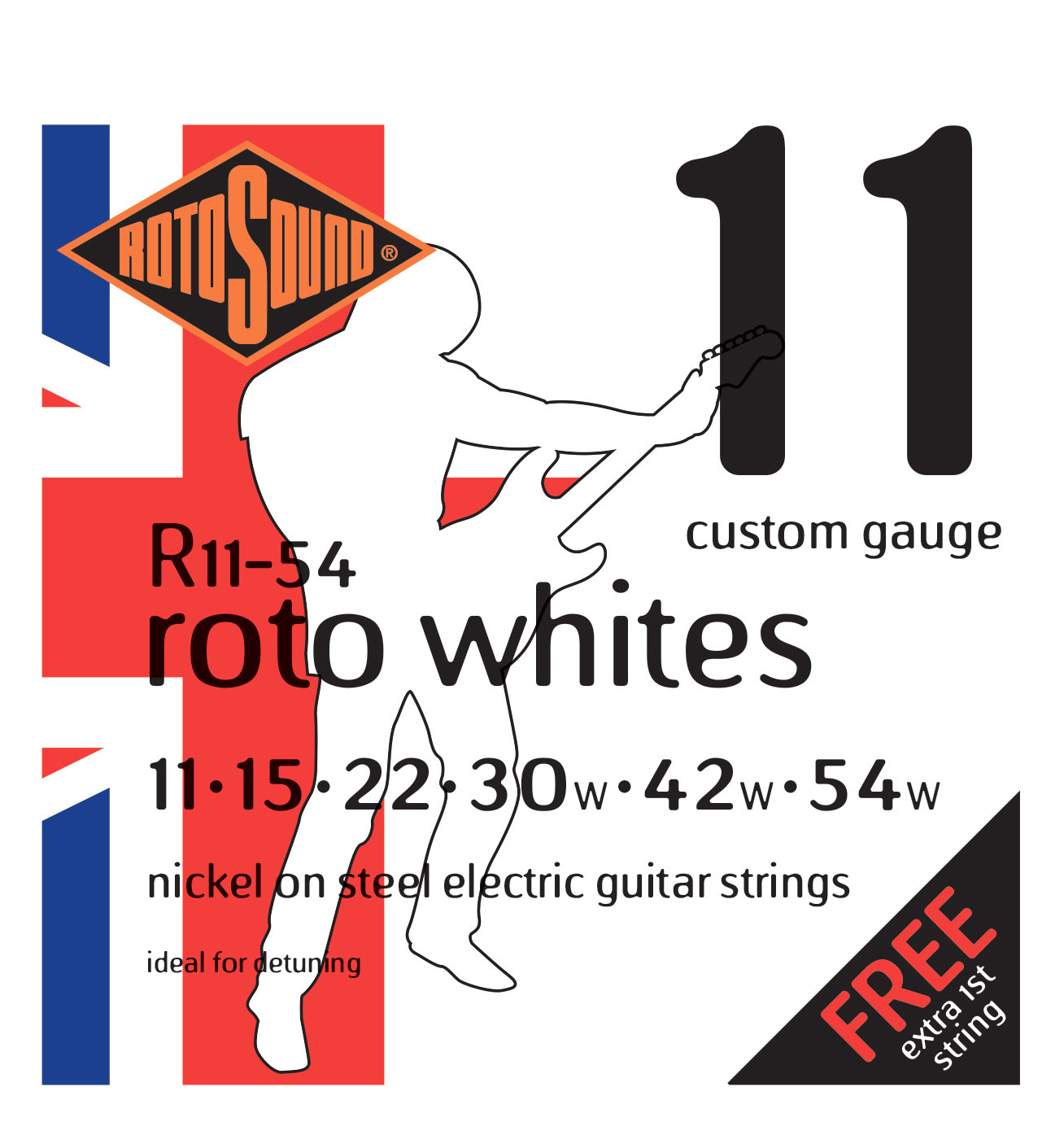 ROTOSOUND ROTO R11-54 NICKEL DETUNING 1154