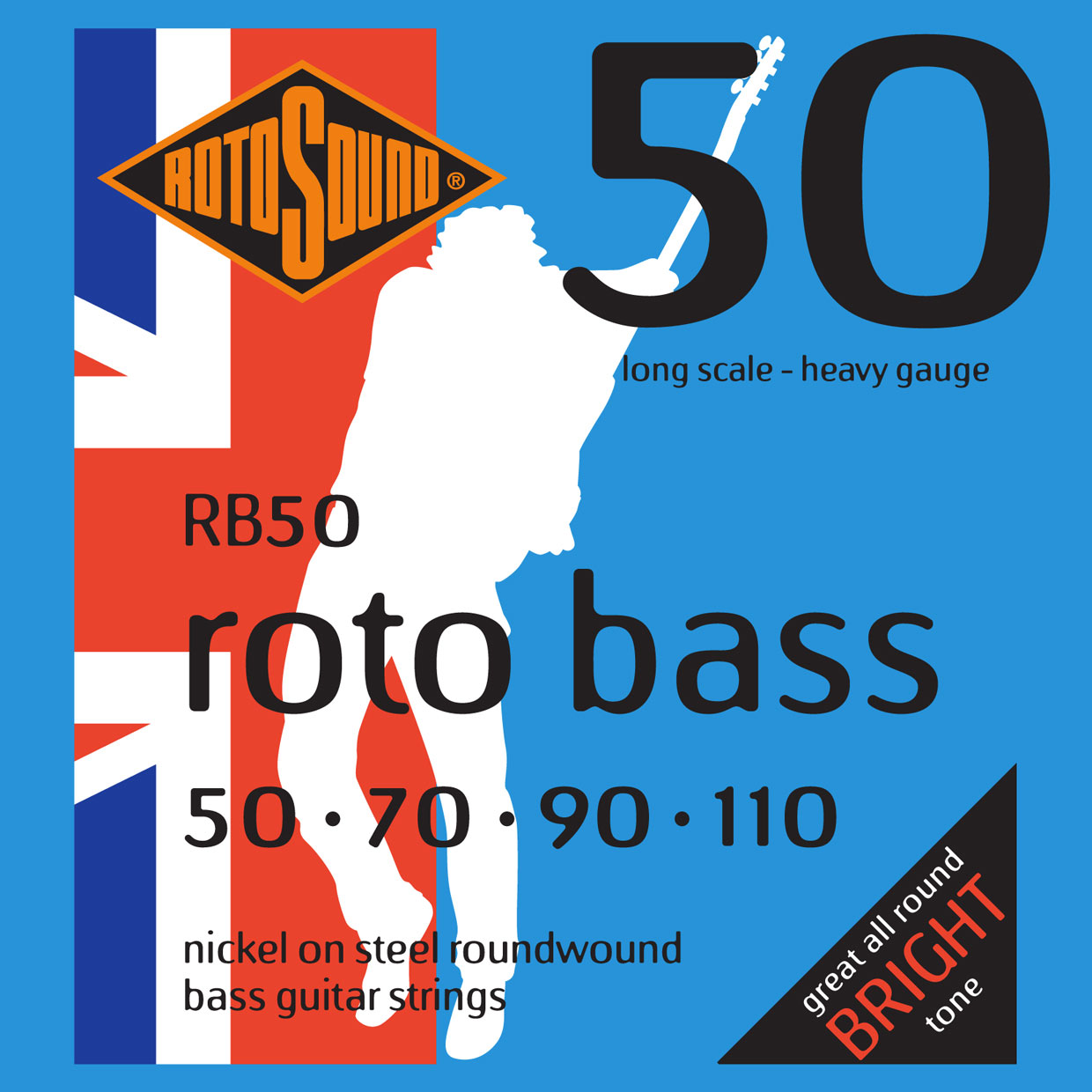 ROTOSOUND ROTO BASS RB50 NICKEL (UNSILKED) 50110