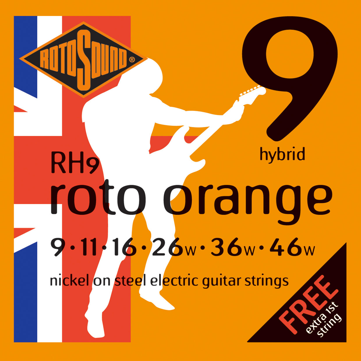ROTOSOUND ROTO RH9 NICKEL HYBRID 946