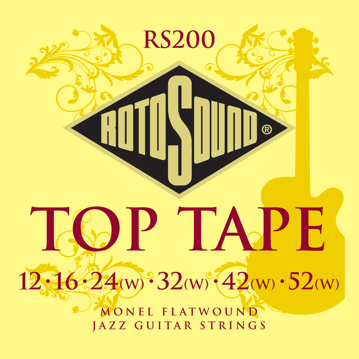 ROTOSOUND ROTO RS200 MONEL FLATWOUND 1252