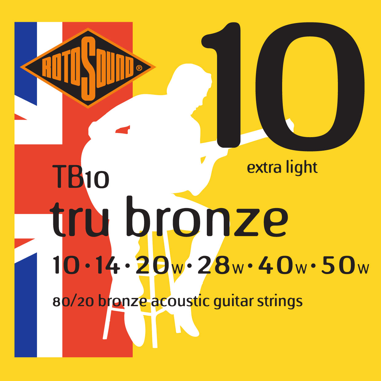 ROTOSOUND Tru TB10 80/20 Bronze 10 14 20 28 40 50