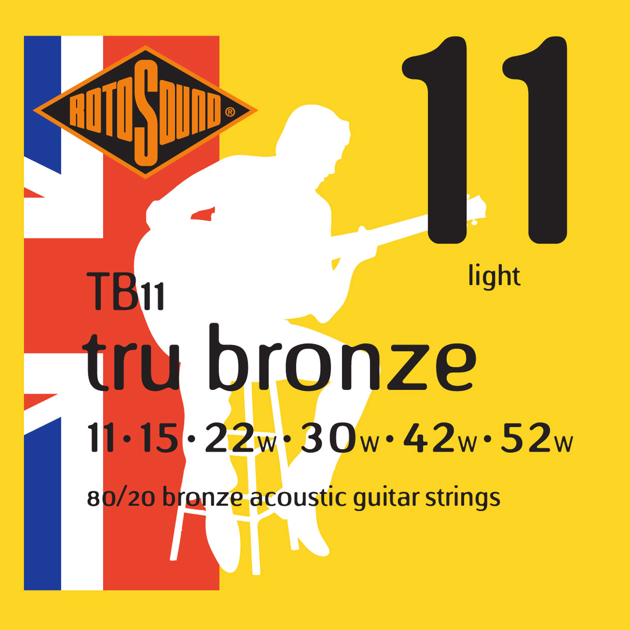 ROTOSOUND Tru TB11 80/20 Bronze 11 15 22 30 42 52