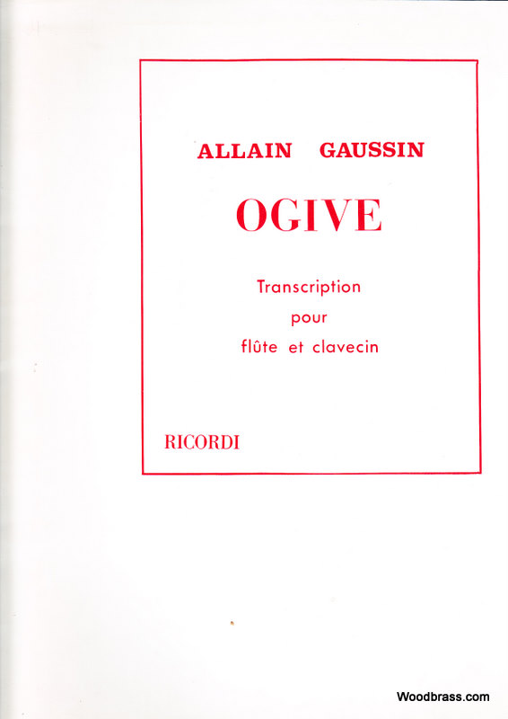 RICORDI GAUSSIN - OGIVE - FLUTE ET CLAVECIN