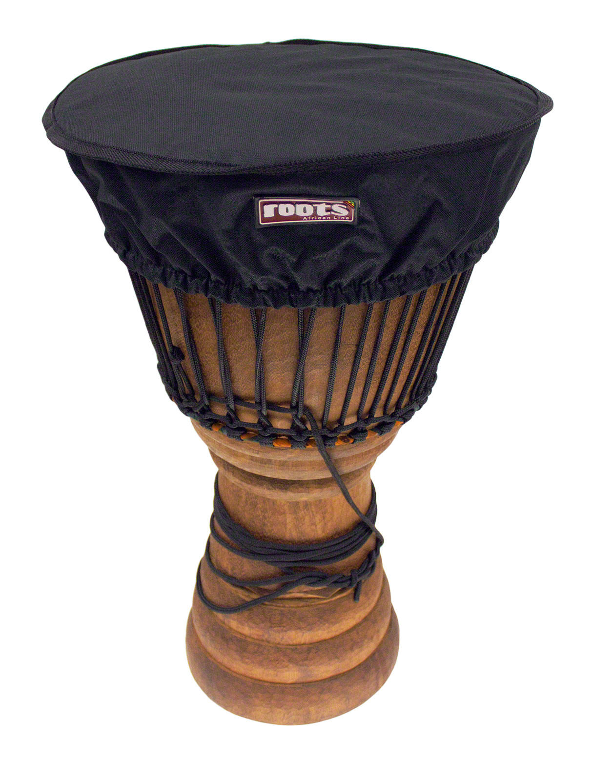 ROOTS PERCUSSION Housse Deluxe Protection Peau Djembé 35-38 CM Nylon - Noir