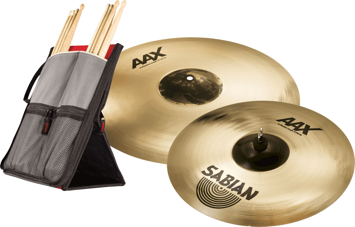 Sabian 25006xb2 Pack Aax Xplosion Crash 17 19 + Housse Stickflip