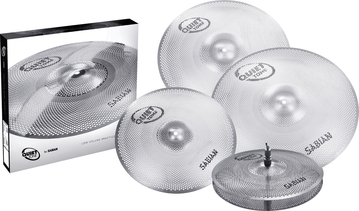 SABIAN QTPC504 - PRATOS QUIET TONE SILENT CYMBALS 14 - 16 - 18 - 20