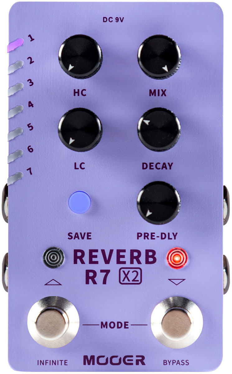 MOOER PEDAL MOOER R7 REVERB X2