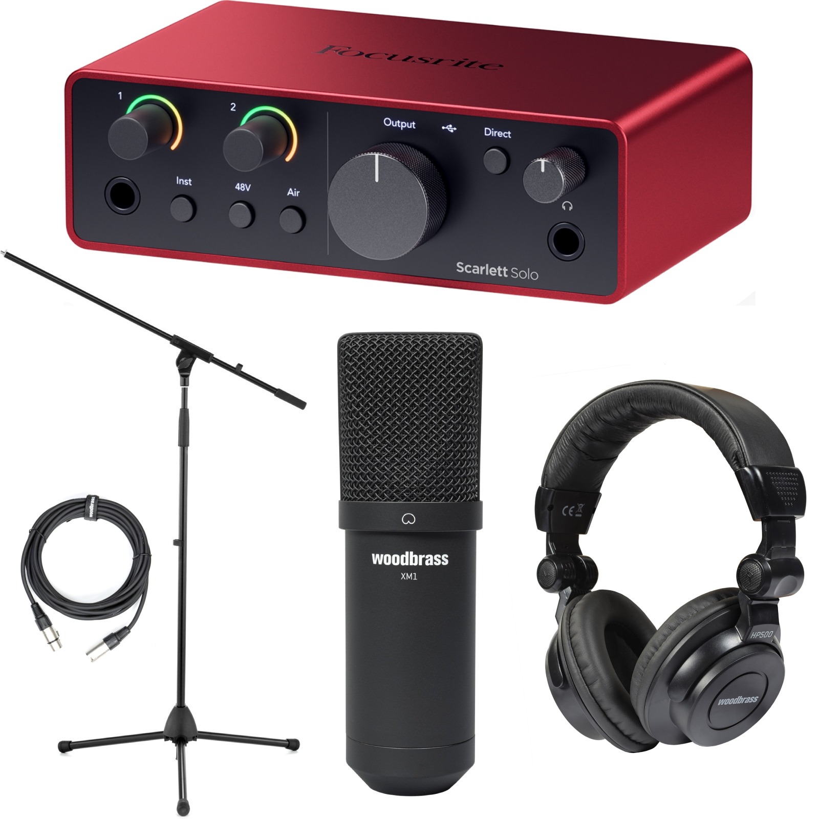 FOCUSRITE Scarlett Solo XM1 Bundle